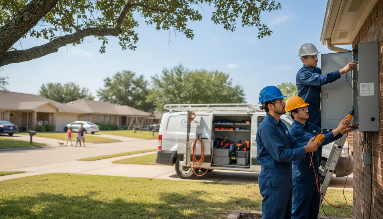 Certified electrician providing emergency electrical services in Alleman, IA